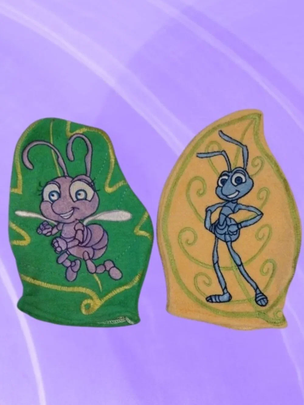 2 Kids Terry Cloth Bath Mittens Antz Movie Characters